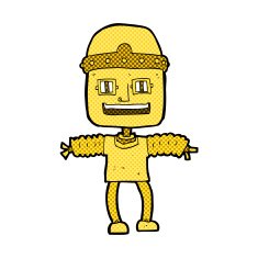 comic cartoon robot N57