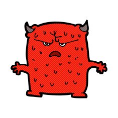 comic cartoon little alien N3