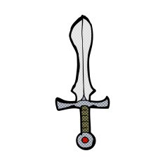 comic cartoon sword N16