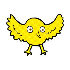 comic cartoon bird N81