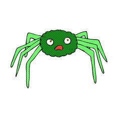 comic cartoon spider N6