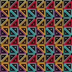 Abstract geometric seamless pattern with triangles