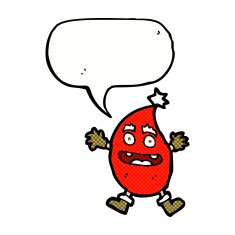 cartoon funny christmas creature with speech bubble N31