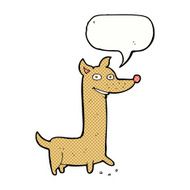 funny cartoon dog with speech bubble N18