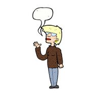 cartoon woman wearing spectacles with speech bubble N45