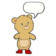 cartoon teddy bear with speech bubble N186