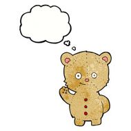 cartoon teddy bear with thought bubble N145
