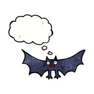 cartoon bat with thought bubble N24