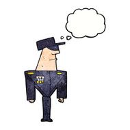 cartoon guard with thought bubble N11