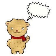 cartoon teddy bear with speech bubble N188