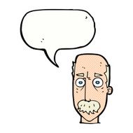 cartoon man with mustache speech bubble N104