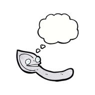 cartoon spoon with thought bubble N11