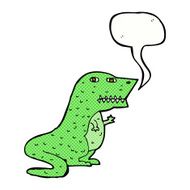 cartoon dinosaur with speech bubble N45