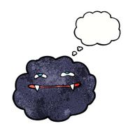 cartoon vampire cloud with thought bubble N7