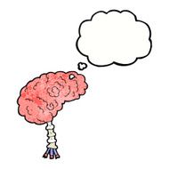 cartoon brain with thought bubble N3