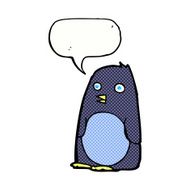 cartoon penguin with speech bubble N24