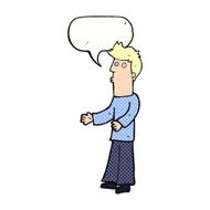 cartoon man explaining with speech bubble N24