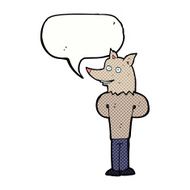 cartoon wolf man with speech bubble N64