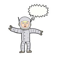 cartoon space man with speech bubble N24