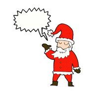 cartoon santa claus with speech bubble N224