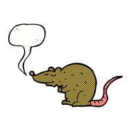 cartoon rat with speech bubble N7