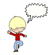 cartoon panicking man with speech bubble N21