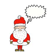 cartoon santa claus with speech bubble N226