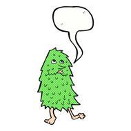 cartoon monster with speech bubble N57