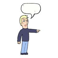 cartoon angry man pointing with speech bubble N12