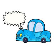cartoon car with speech bubble N43