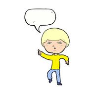 cartoon annoyed man with speech bubble N93