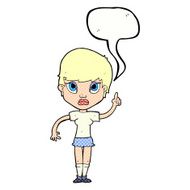 cartoon girl with idea speech bubble N24