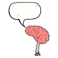 cartoon brain with speech bubble N4