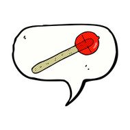cartoon lollipop with speech bubble N4