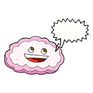 cartoon decorative cloud with speech bubble N16