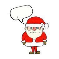 cartoon santa claus with speech bubble N229