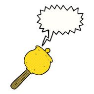 cartoon bell with speech bubble N7