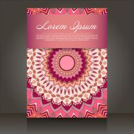 flyer with abstract colorful patterns N3