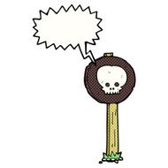 cartoon sign post with speech bubble N10