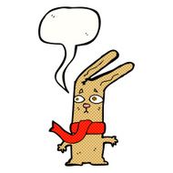 cartoon rabbit with speech bubble N104