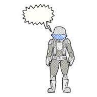cartoon astronaut with speech bubble N145
