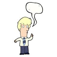 cartoon man with question speech bubble N12