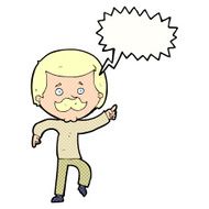 cartoon dancing dad with speech bubble N12