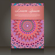 flyer with abstract colorful patterns N5