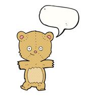 cartoon teddy bear with speech bubble N204