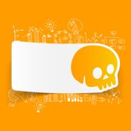 Drawing business formulas skull N18