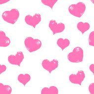 Vector Seamless Hearts Pattern Background N14