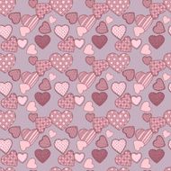 Seamless pattern with hearts N17