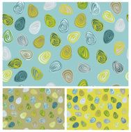 Vector seamless pattern colorful eggs shapes for Easter design