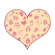 Vector Cartoon Heart N2